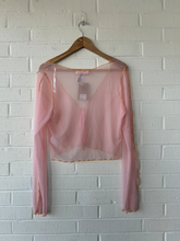 Load image into Gallery viewer, Blue Blush Long Sleeve Top Size Large
