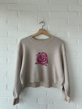 Load image into Gallery viewer, Pink Rose Sweater Size Small
