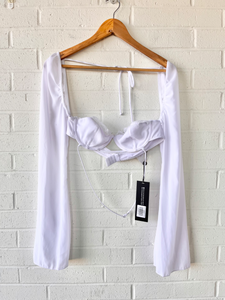 White Fox Long Sleeve Top Size Medium